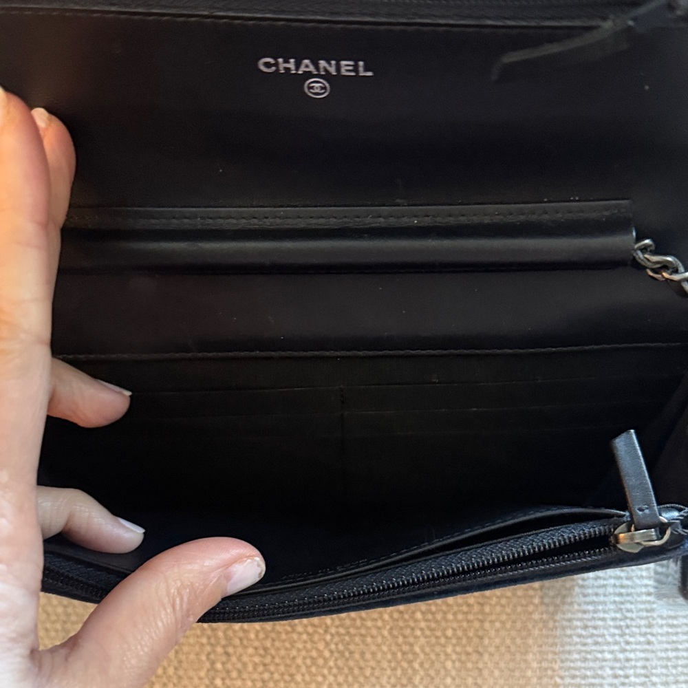 CHANEL Navy velvet boy bag. Crossbody Bag+Vintage - Picture 9 of 11